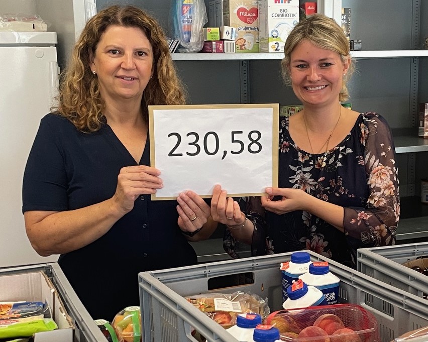 Spendenübergabe an die Tafel Oberderdingen